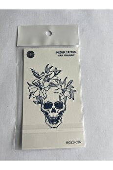 Ai̇rbrush Tattoo Kuru Kafa 11X8 Cm Yarı Kalıcı Geçi̇ci̇ Dövme Yapıştırma Dövme