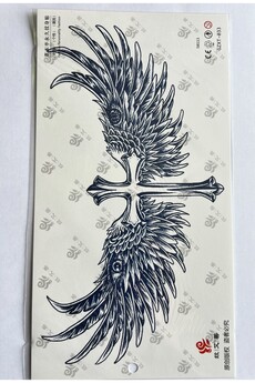 Airbrush Tattoo Büyük Boy Bel Göğüs Sırt İçin 28X15 Cm Gzxt-033 Yarı Kalıcı Geçici Dövme