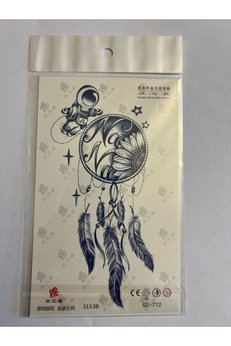 Airbrush Tattoo Düş Kapanı 18X11 Cm Yarı Kalıcı Hayalet Geçici Dövme Yapıştırma Dövme