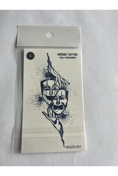 Airbrush Tattoo Maske 11X8 Cm Yarı Kalıcı Geçici Dövme Yapıştırma Dövme