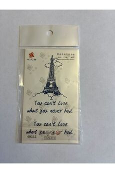 Airbrush Tattoo Eifel Kulesi Minimal Yarı Kalıcı Hayalet Geçici Dövme Yapıştırma Dövme