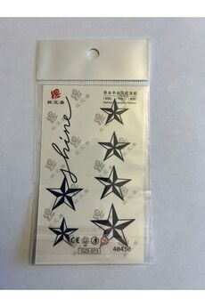 Airbrush Tattoo Yıldızlar Minimal Yarı Kalıcı Hayalet Geçici Dövme Yapıştırma Dövme