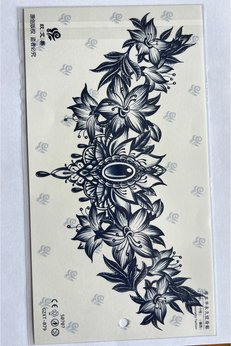 Airbrush Tattoo Büyük Boy Bel Göğüs Sırt İçin 28X15 Cm Gzxt-079 Yarı Kalıcı Geçici Dövme