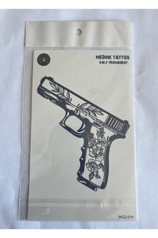 Airbrush Tattoo Desenli Tarz 18X11 Cm Yarı Kalıcı Hayalet Geçici Dövme Yapıştırma Dövme