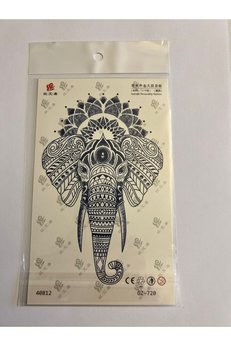 Airbrush Tattoo Fil 18X11 Cm 1 Ay Kalıcı Geçici Dövme Yapıştırma Dövme