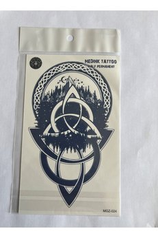 Airbrush Tattoo Orman 18X11 Cm Yarı Kalıcı Hayalet Geçici Dövme Yapıştırma Dövme