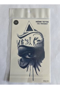 Airbrush Tattoo Göz 18X11 Cm Yarı Kalıcı Hayalet Geçici Dövme Yapıştırma Dövme