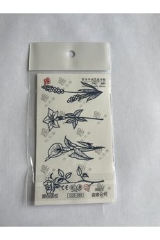 Airbrush Tattoo Parmak Dövmeleri Model16- 11X8 Cm Yarı Kalıcı Geçici Dövme Yapıştırma Dövme