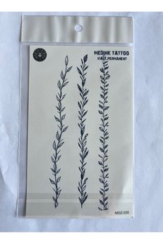 Airbrush Tattoo Dallar 18X11 Cm Yarı Kalıcı Hayalet Geçici Dövme Yapıştırma Dövme