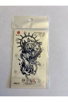 Airbrush Tattoo Kaplan Minimal Yarı Kalıcı Hayalet Geçici Dövme Yapıştırma Dövme