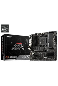 MSI B550M PRO-VDH WIFI AMD B550 Soket AM4 DDR4 4400 MHz mATX Gaming Anakart