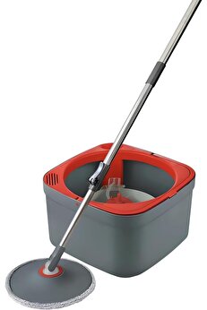 STOREMAX shopverse Temiz ile Kirli Suyu Ayıran Otomatik Temizlik Microfiber Döner Başlıklı Mop Seti trendflic