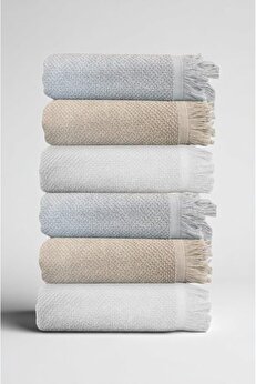 STOREMAX shopverse 6'lı Jelena El Havlusu - 50x90 Cm, 225 Gr,%100 Pamuk, Spa Ve Otel Havlusu, Günlük Kul