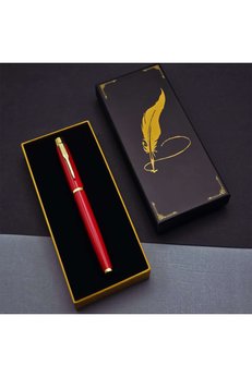 Evimdeyokyok Tüylü Kalem Motif Kutulu Kırmızı Roller Kalem