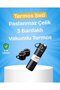 Toptan Bulurum Paslanmaz Çelik Termos Seti | 500 ml Kapasite, 612 Saat Isı Koruma, Hediye Kutulu