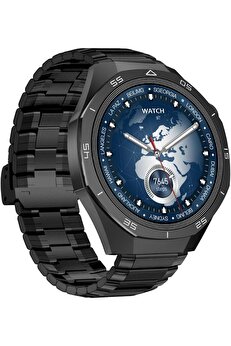STOREMAX shopverse Amoled Ekran 48mm Metal ve Silikon Kordonlu Akıllı Saat Siyah WT6 Pro trendflick 1014773