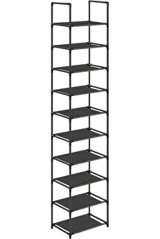 STOREMAX 10 katlı ayakkabı rafı, ayakkabı, yerden tasarruf sağlayan ayakkabı saklama, 33 x 33 x 173 cm, metal