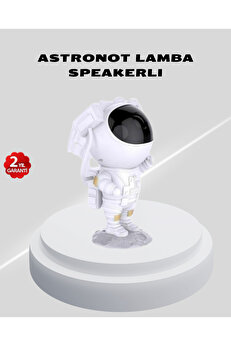 teknodayım Astronot Yıldız Projeksiyon Lambası 8 Efektli Uzaktan Kumandalı Gece Işığı