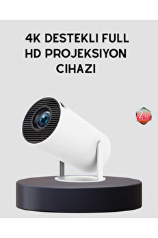 gizmurstore Ev Sineması Projeksiyon Cihazı – 160 ANSI Lümen, 4K Uyumlu ve Kablosuz Görüntü Aktarımı
