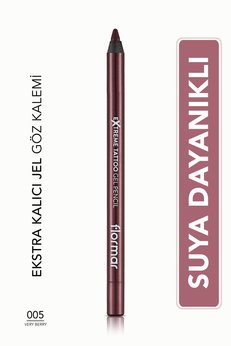 Flormar Mat Kalıcı Göz Kalemi - Extreme Tattoo Gel Pencil - 005 Very Berry - 8682536028875