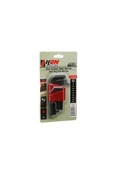 Go İthalat 9Pcs Si̇yah Kısa - Düz 120Mm Alyan Allen Anahtar Takımı Brkt-702279 (5250)