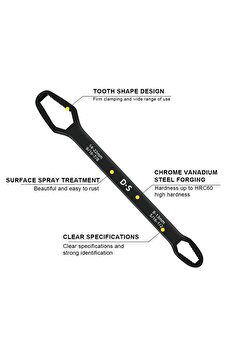 Go İthalat Uni̇versal Anahtarı Çi̇ft Kafalı Çok Fonksi̇yonlu 6-22Mm (5250)