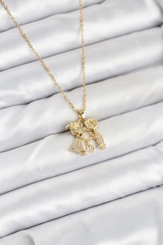 Evimdeyokyok 316L Çelik Zincir Gold Renk Erkek Kız Model Kadın Kolye Tj-Bko10617