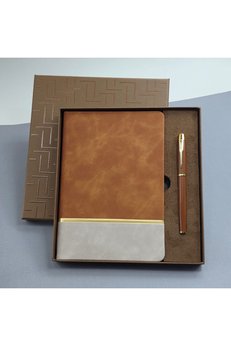 Evimdeyokyok Soft Deri Defter Ve Roller Kalem Seti