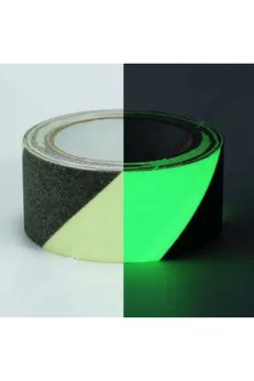 Evimdeyokyok Fosforlu Kaydırmaz Bant 50Mmx25Mt Çapraz Yeşil Fosforlu Merdiven Bandı 50Mm