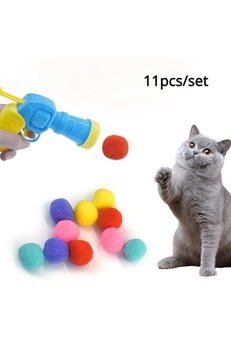 Evimdeyokyok Peluş Top Atan İnteraktif Kedi Oyuncağı