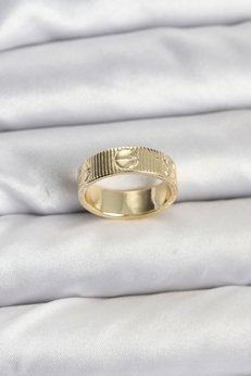 Evimdeyokyok Gold Renk Model Kadın Yüzük Tj-Byk3910