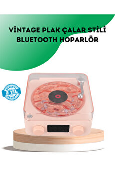 Zero Land Xmpdby Retro Bluetooth Hoparlör – Kri̇stal Ses, Gece Lambası, (01319) Saatli̇ Tasarım
