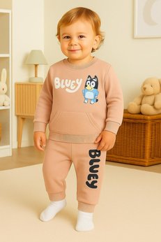 DIMPLE BABY 2 li bebek pijama takmı baskılı cepli