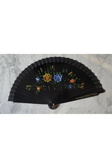 Evimdeyokyok Bambu Çift Taraflı Siyah Yelpaze 12 Li Paket