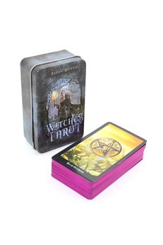 Evimdeyokyok By Ellen Dugan Witches (Cadı) Metal Kutulu Tarot Kartı Alk2815