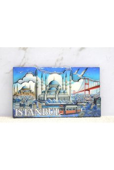 Evimdeyokyok Ahşap İstanbul Temalı Magnet Alk4362