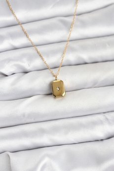 Evimdeyokyok 316L Çelik Zincir Gold Renk Minimal Kutup Yıldızı Model Kadın Kolye Tj-Bko10683