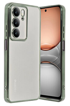 Harmonyaura Realme C75 4G Kılıf Lensli̇ Si̇li̇kon - Yeşi̇l