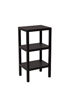 Go İthalat 3 Raflı Si̇yah Modüler Üni̇te Plasti̇k 38X29X74 Cm (5324)