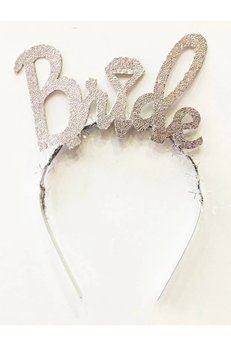 Evimdeyokyok Gümüş Renk Bekarlığa Veda İtalik Yazı Alyanslı Bride Taç