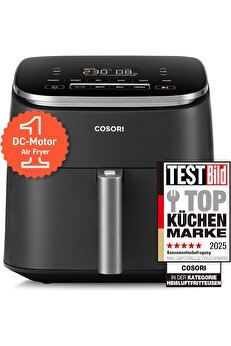Cosorı TurboBlaze Airfryer XXL 6L – 9-in-1 Akıllı Hızlı Pişirme | DC Motor 5 Kademe 87 Tarif