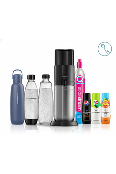sodastream E-DUO Elektrikli Premium Soda Makinesi | "Tek Tuşla Gazlandır + 3 Gaz Seviyesi "+Hediye Şuruplar