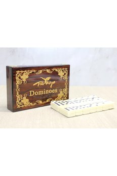 Evimdeyokyok Ahşap Kutulu Domino Oyunu Alk4220