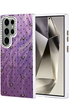 Buti̇k Samsung Galaxy S24 Ultra Kılıf Blade Aynalı Desenli̇ Kapak - Desen 2-(5796)