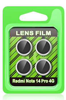 Buti̇k Xi̇aomi̇ Redmi̇ Note 14 Pro 4G Raze Metal Kamera Lens - Gümüş-(5796)