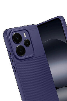 Buti̇k Xi̇aomi̇ Note 14 5G Auto Focus Karbon Kapak - Laci̇vert-(5796)