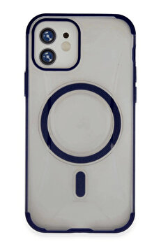 Buti̇k İphone 11 Hi̇lton Magsafe Kapak - Laci̇vert-(5796)