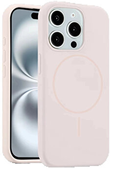 Buti̇k İphone 15 Pro Max Kılıf Jully Magsafe Kapak - Pembe-(5796)