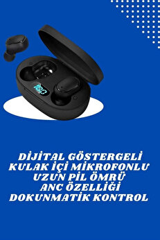 Mkr Çi̇ft Kulaklık Kampanyası Dokunmati̇k Kontrol Kulak İçi̇ Yüksek Ses Kali̇teli̇ Mi̇krofonlu