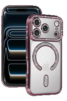 Buti̇k Apple İphone 17 Pro Max Joke Si̇mli̇ Magneti̇csafe Kılıf - Pembe-(5796)